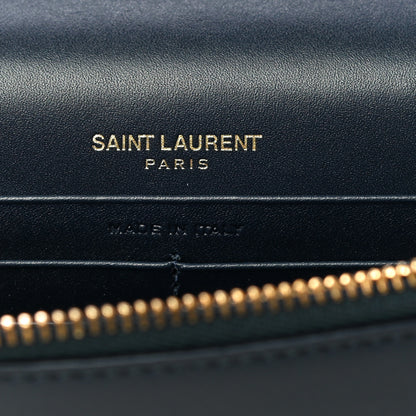 Saint Laurent Smooth Calfskin Classic Monogram Kate Tassel Chain Wallet Marine 6 of 14