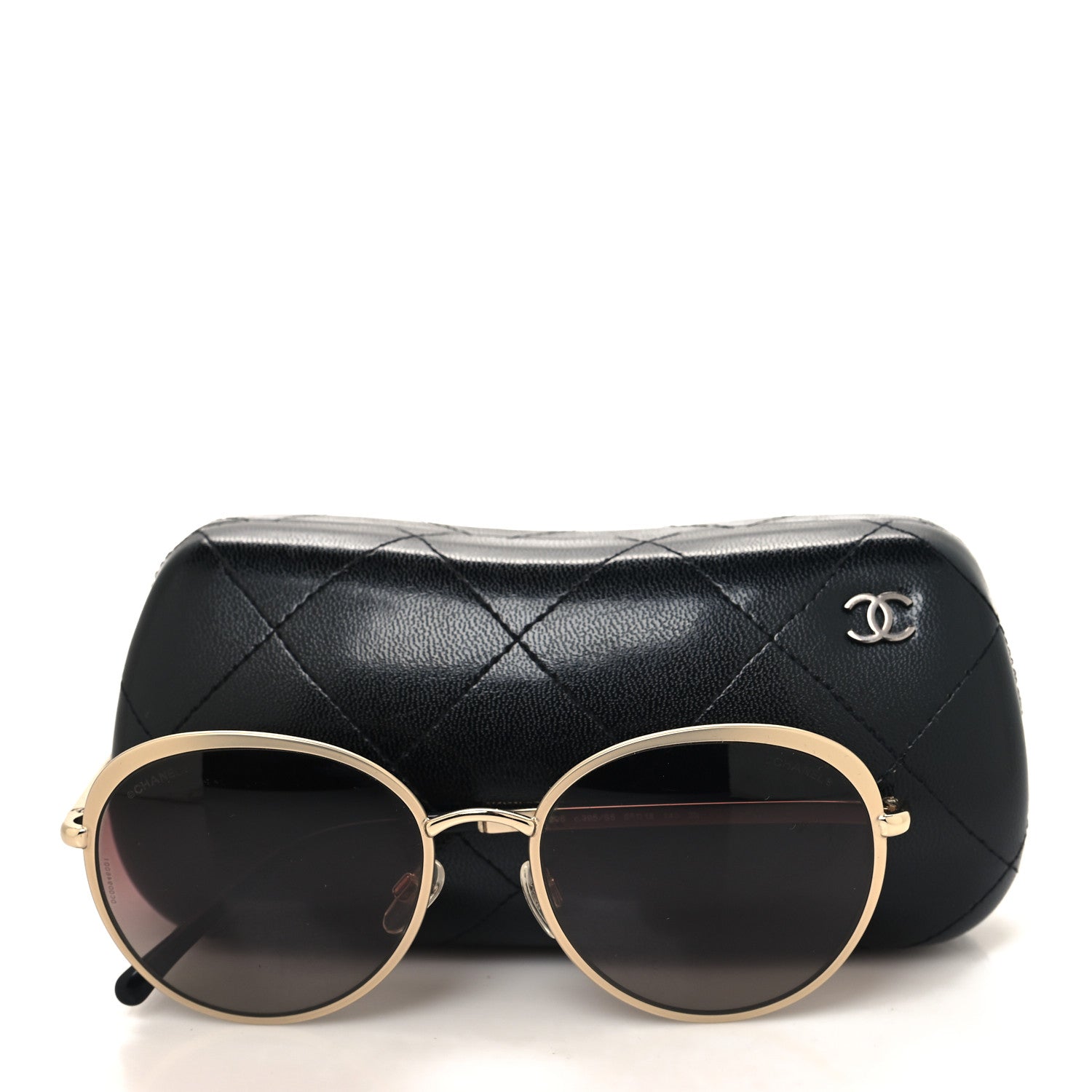 Chanel Round Mirror Sunglasses 4206 Gold 8 of 8