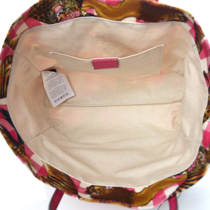 Gucci Canvas Kids Tiger Print Tote Multicolor 7 of 10