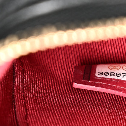 Chanel Goatskin Quilted Chanel 19 Cosmetic Case Black 7 of 11