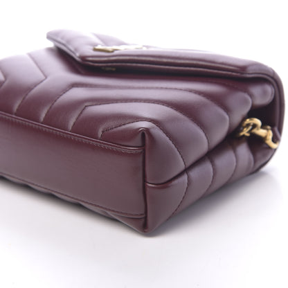 Saint Laurent Calfskin Y Quilted Monogram Toy Loulou Monogram Crossbody Bag Rouge Legion 8 of 10