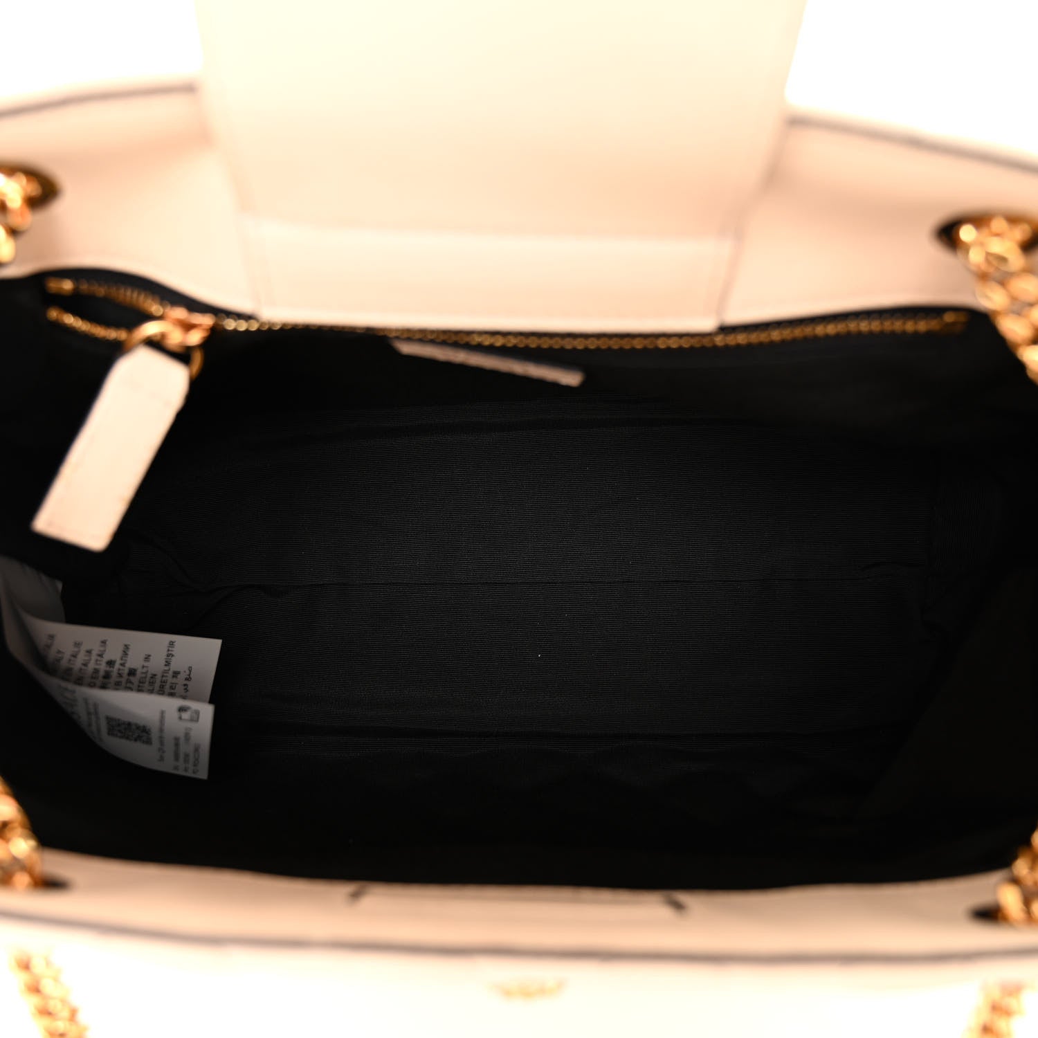 Versace Nappa Quilted Medusa Chain Bag Beige 5 of 10