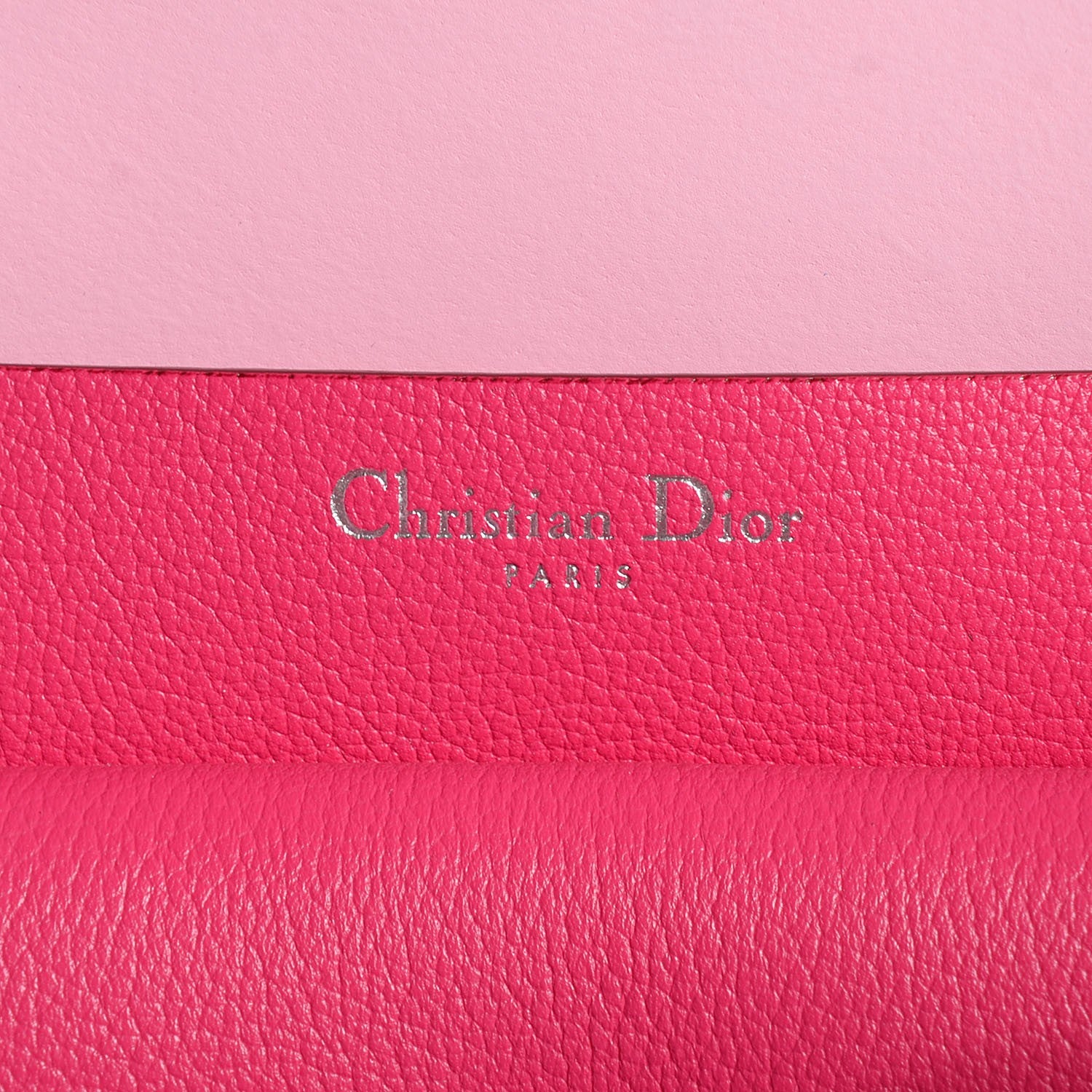 Christian Dior Calfskin Perforated Cannage Dioriva Tote Hot Pink 6 of 8