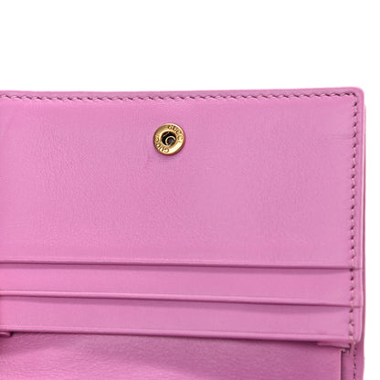 Gucci Calfskin Matelasse GG Marmont Card Case Candy Mousse 10 of 11