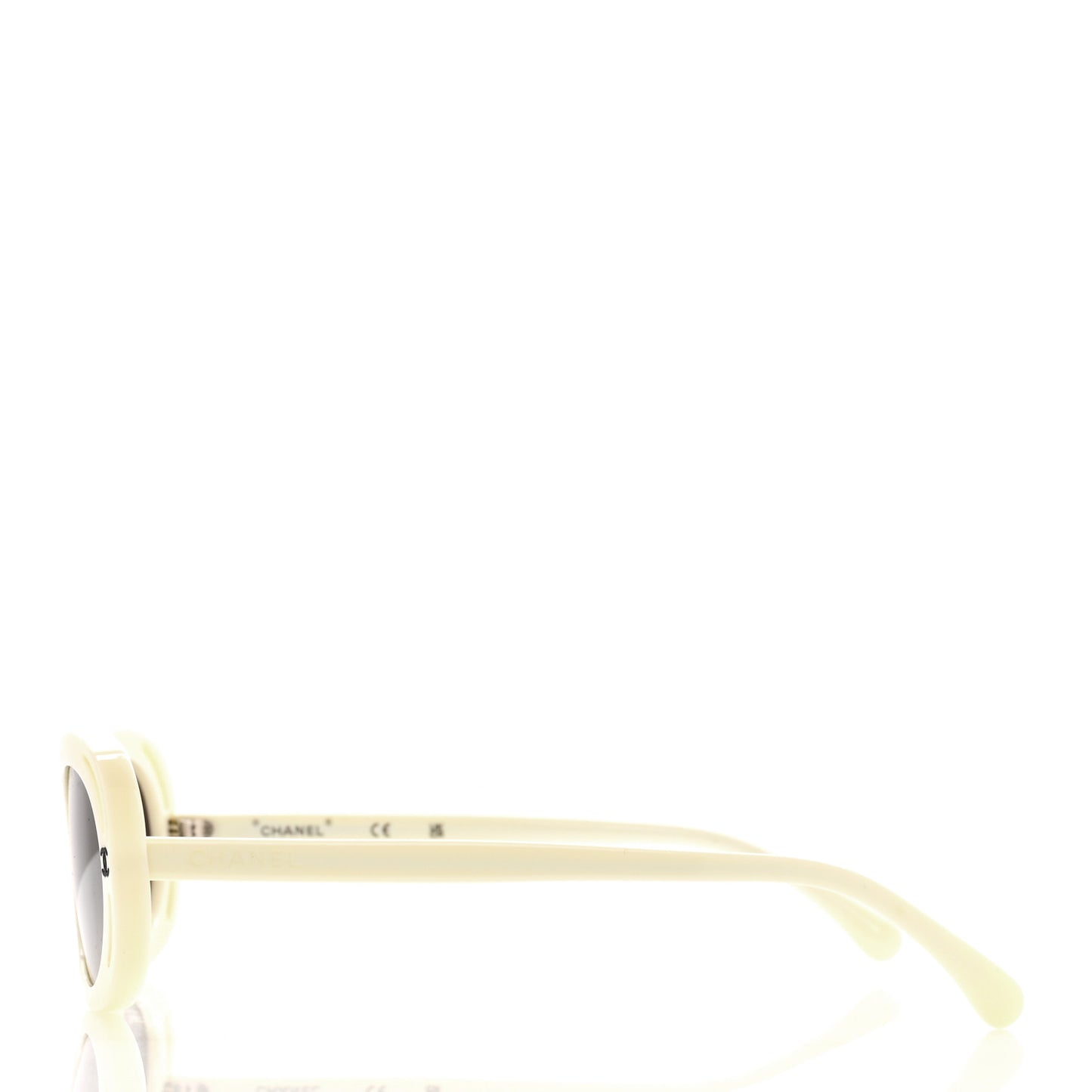 Acetate Oval Sunglasses 71571A White