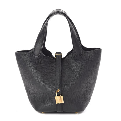Hermes Taurillon Clemence Picotin Lock 18 PM Black 2 of 10