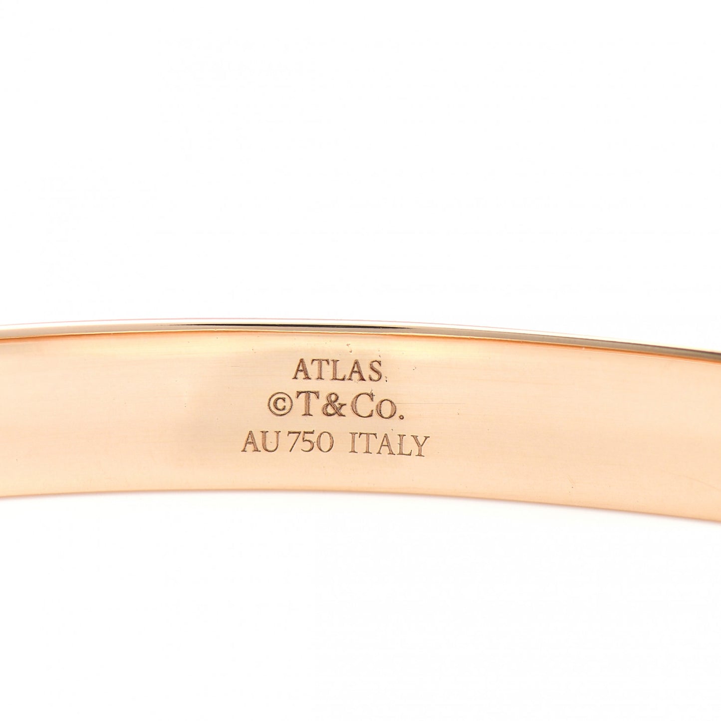 18K Rose Gold Diamond Atlas Closed Hinged Bangle Bracelet