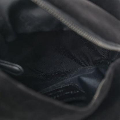 Stella McCartney Velvet Mini Falabella GO Backpack Black 5 of 10