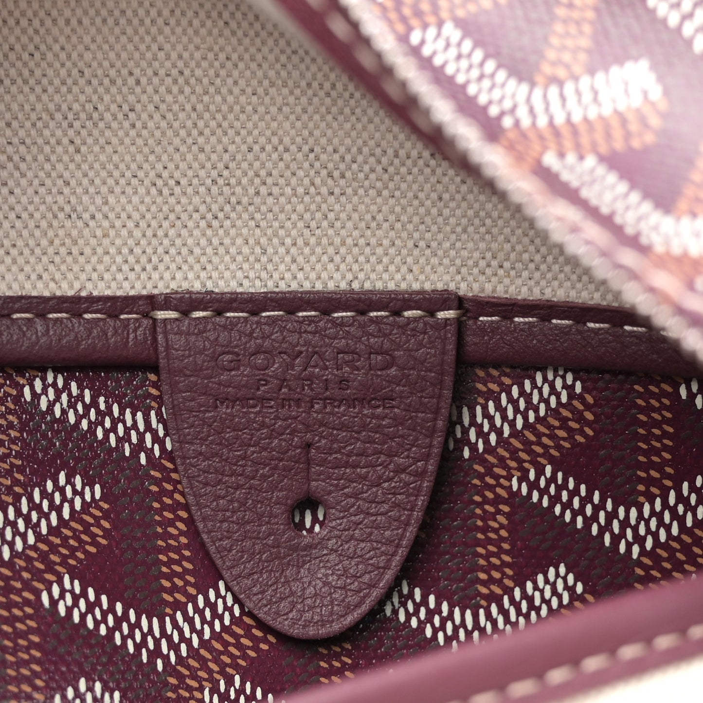 Goyardine Artois PM Burgundy