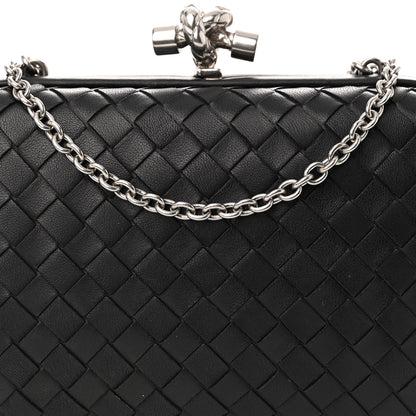 Bottega Veneta Nappa Intrecciato Chain Knot Clutch Black 7 of 9