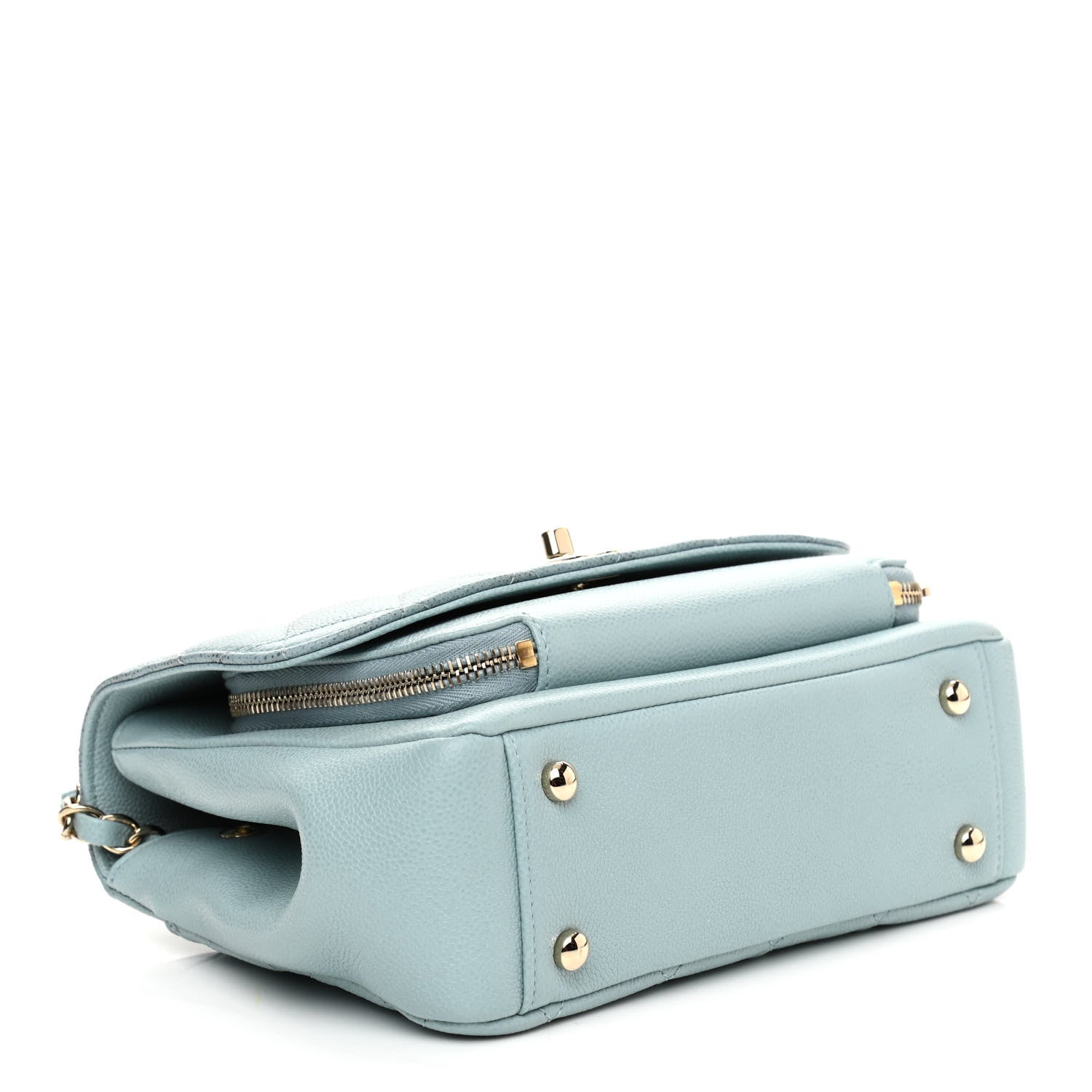 Chanel Caviar Quilted Medium Business Affinity Flap Light Blue 4 of 11