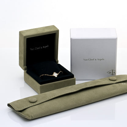 Van Cleef & Arpels 18K Yellow Gold Mother of Pearl Sweet Alhambra Bracelet 9 of 9