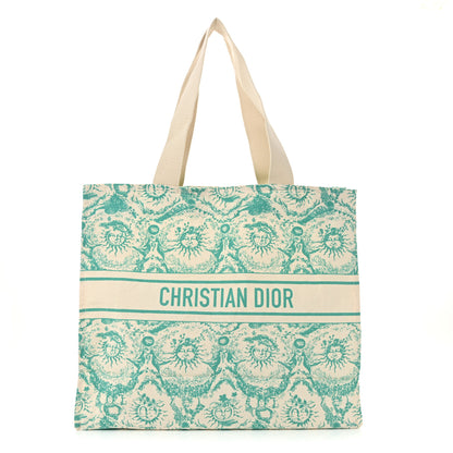 Christian Dior Canvas Dioriviera Toile de Jouy Soleil Tote Aquamarina 1 of 11