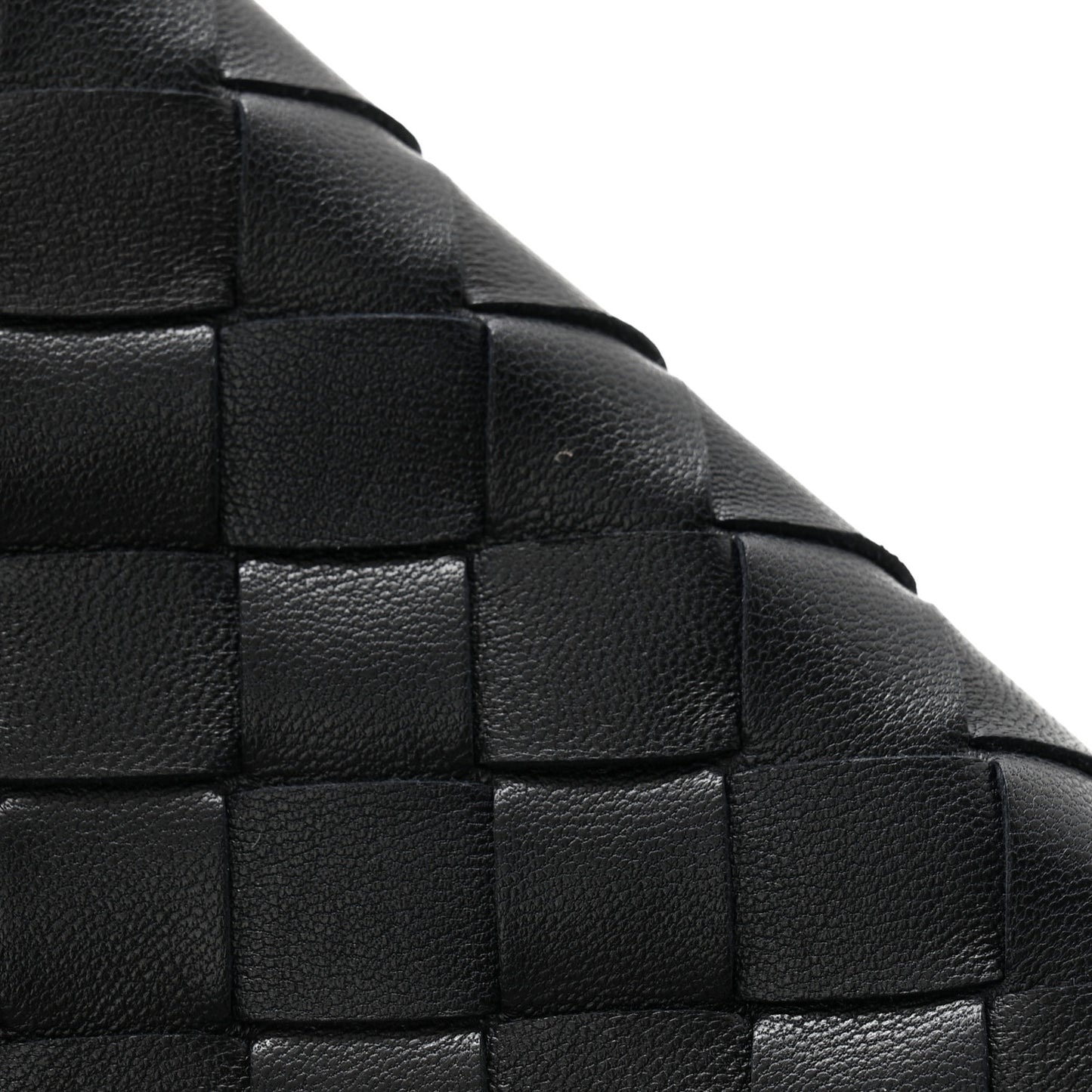 Nappa Intrecciato Zip Pouch Black