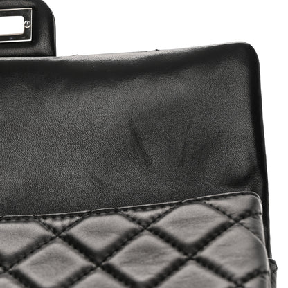Chanel Lambskin Quilted Large Roll 2.55 Reissue Clutch Black 12 of 13