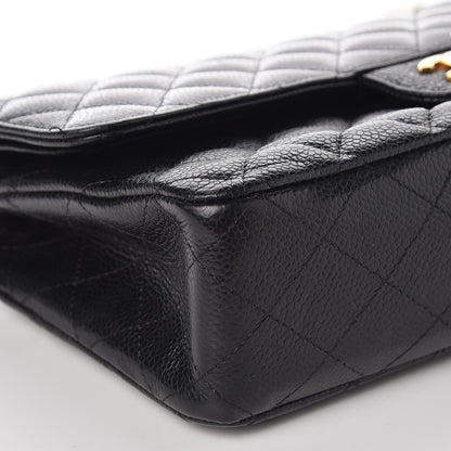 Chanel Caviar Quilted Medium Double Flap Black 12 of 13