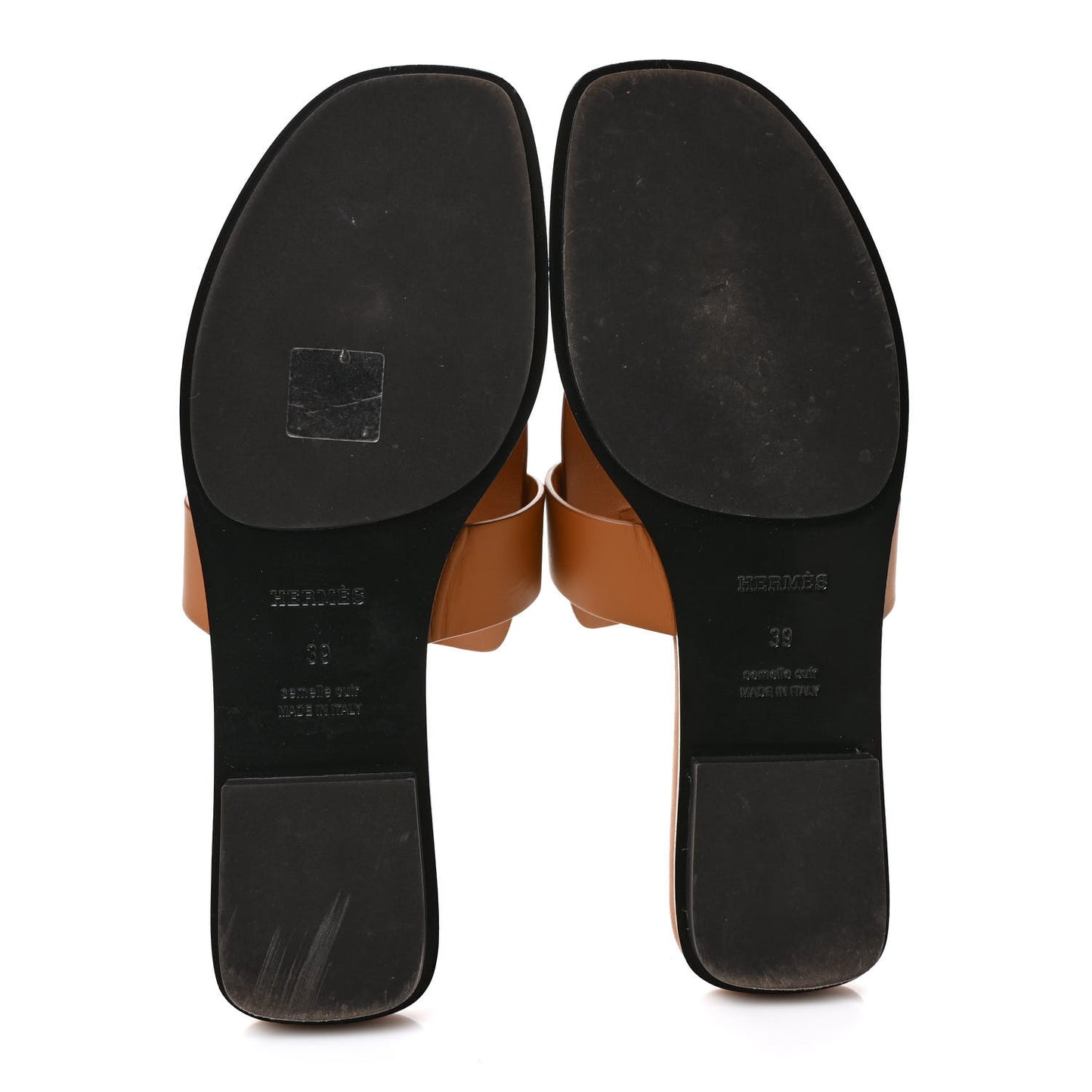 Calfskin Galerie Sandals 39 Gold