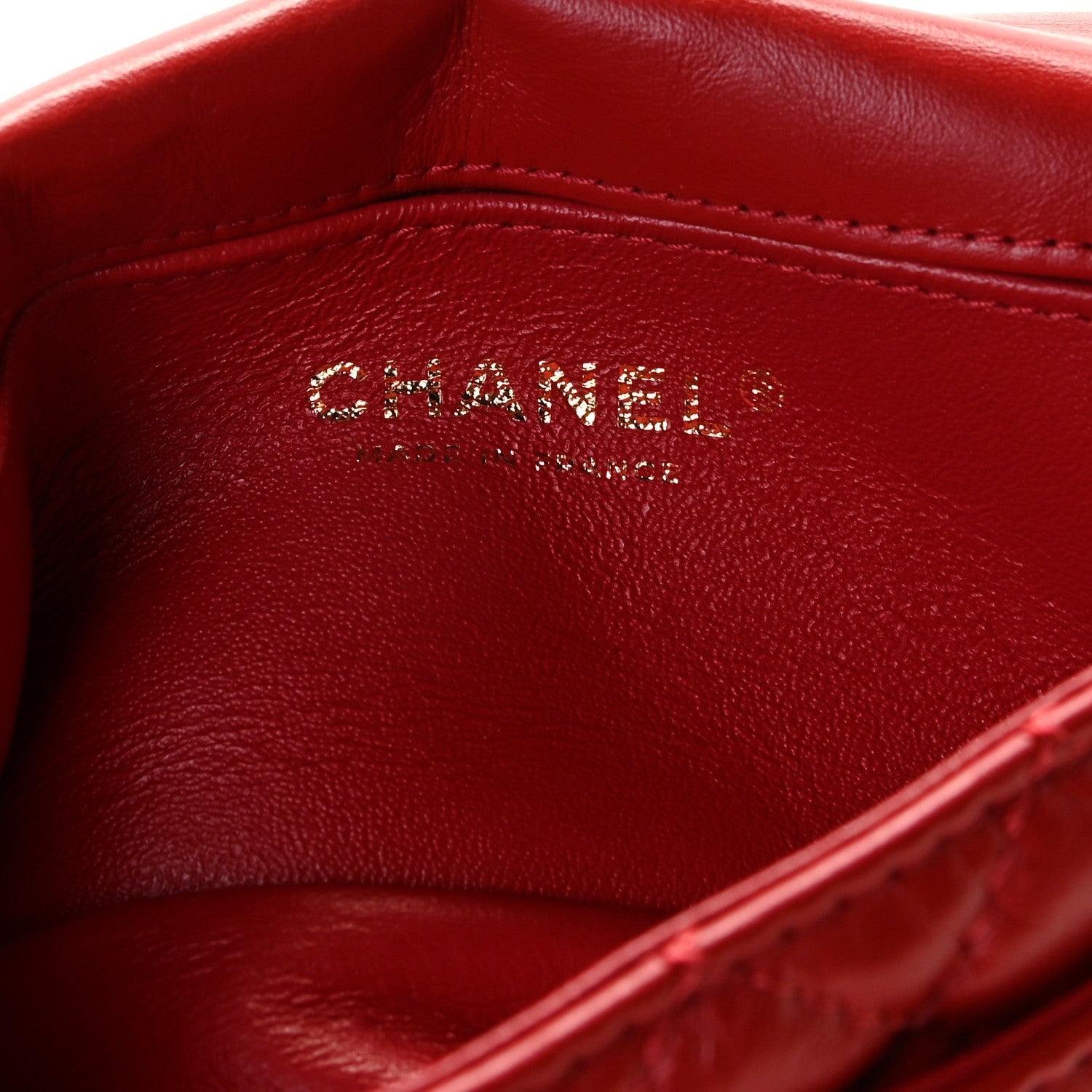 Chanel Aged Calfskin Quilted 2.55 Reissue Flap Belt Bag Red 6 of 11
