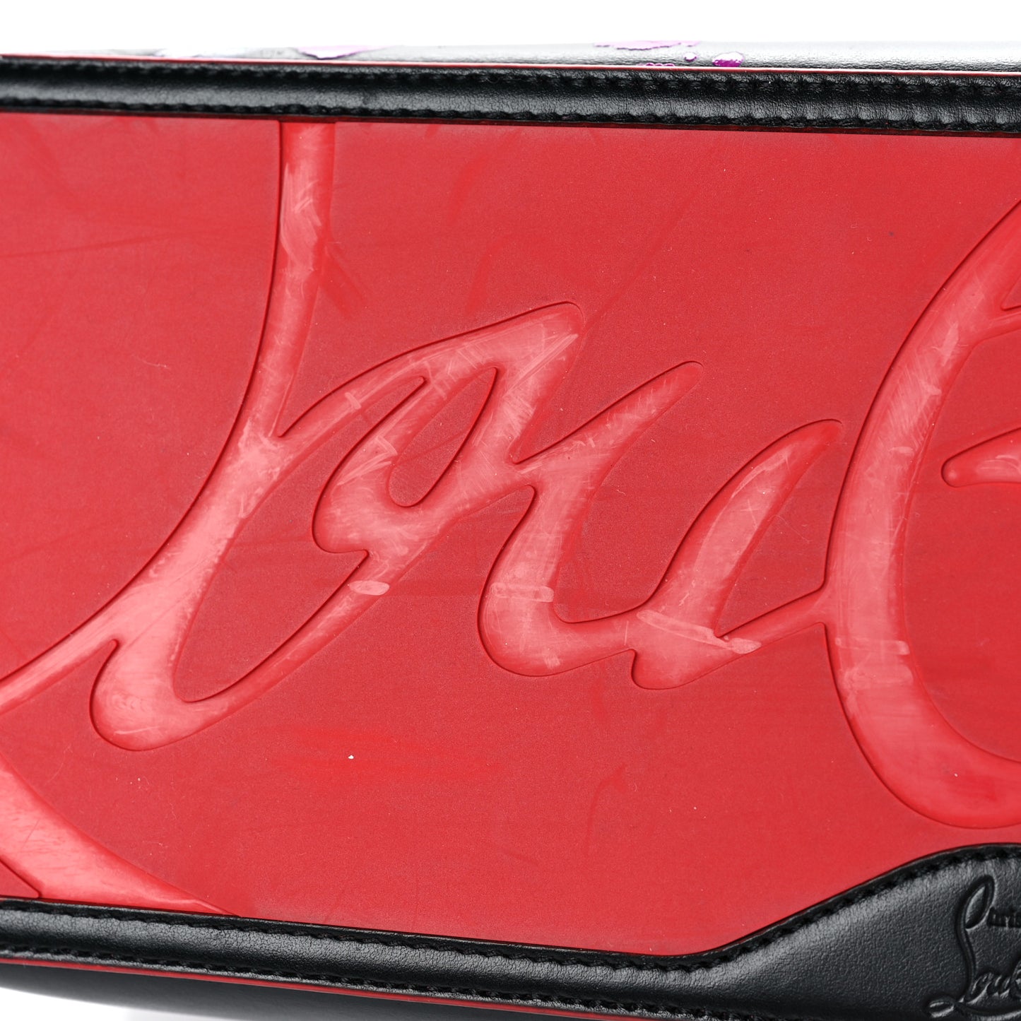 Calfskin In Love East West Cabata Tote Black Multicolor