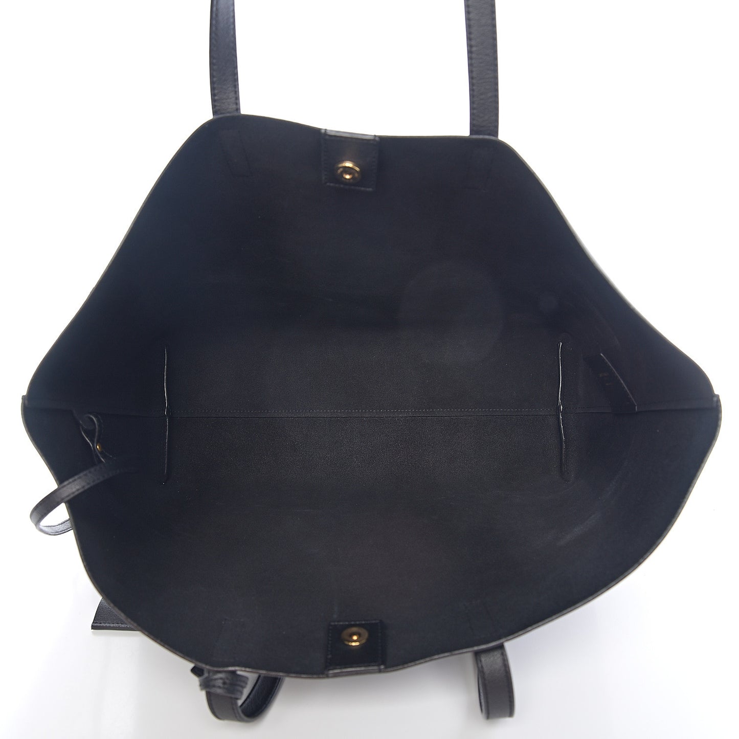 Calfskin Large Shopping Tote Black