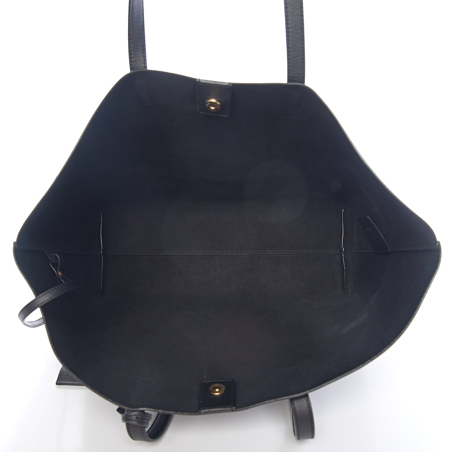 Saint Laurent Calfskin Large Shopping Tote Black 4 of 9