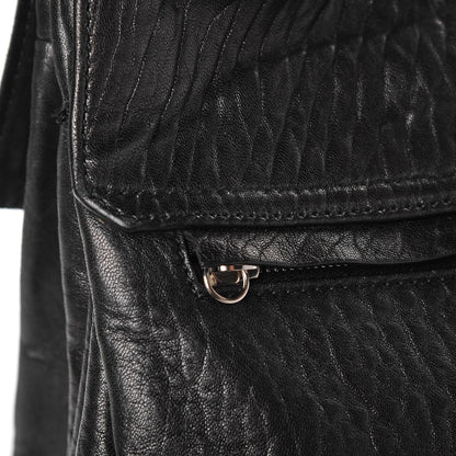 Saint Laurent Sheepskin Rive Gauche Hobo Black 8 of 10