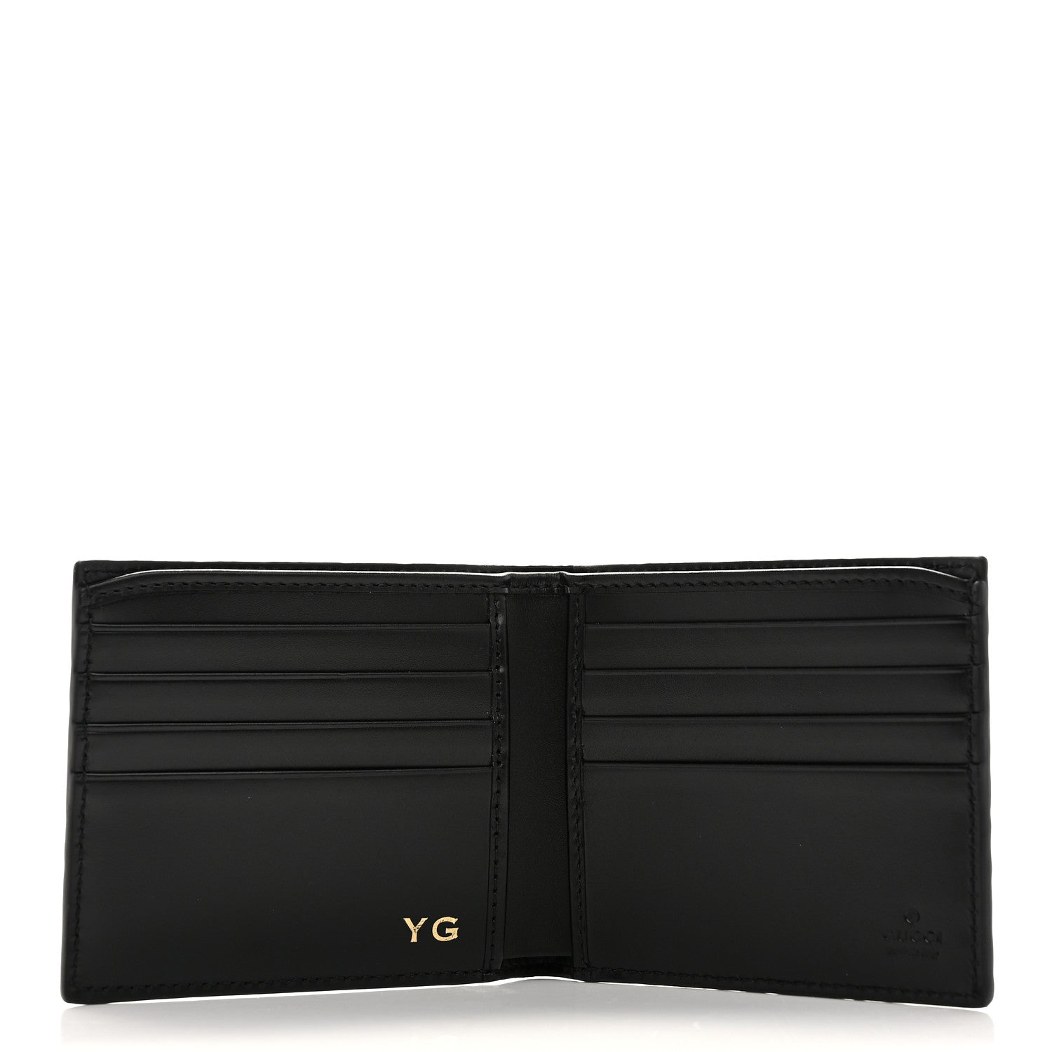 Gucci Guccissima Signature Dorian Bi-Fold Wallet Black 5 of 9