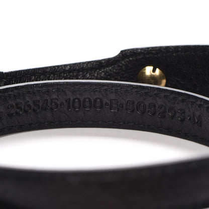 Balenciaga Agneau Arena Classic Hardware Triple Tour Giant Gold M Bracelet Black 7 of 12