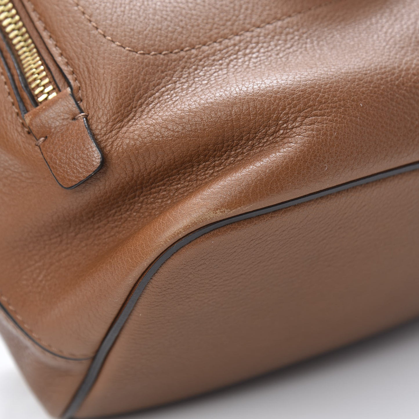 Suede Calfskin Small Faye Backpack Tan