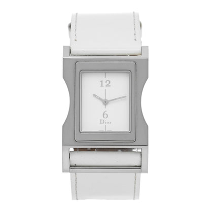 Christian Dior Stainless Steel Calfskin 30mm Chris 47 Quartz Watch White 1 of 5