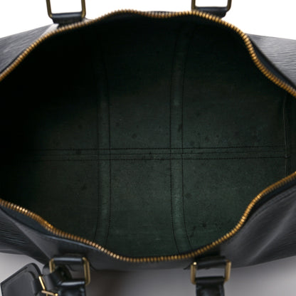 Louis Vuitton Epi Keepall 45 Black 5 of 14