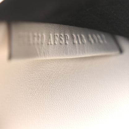 Fendi X SARAH COLEMAN Nappa FF Fish Eye Embossed Mini Peekaboo I SEE U Satchel White Ice 9 of 12