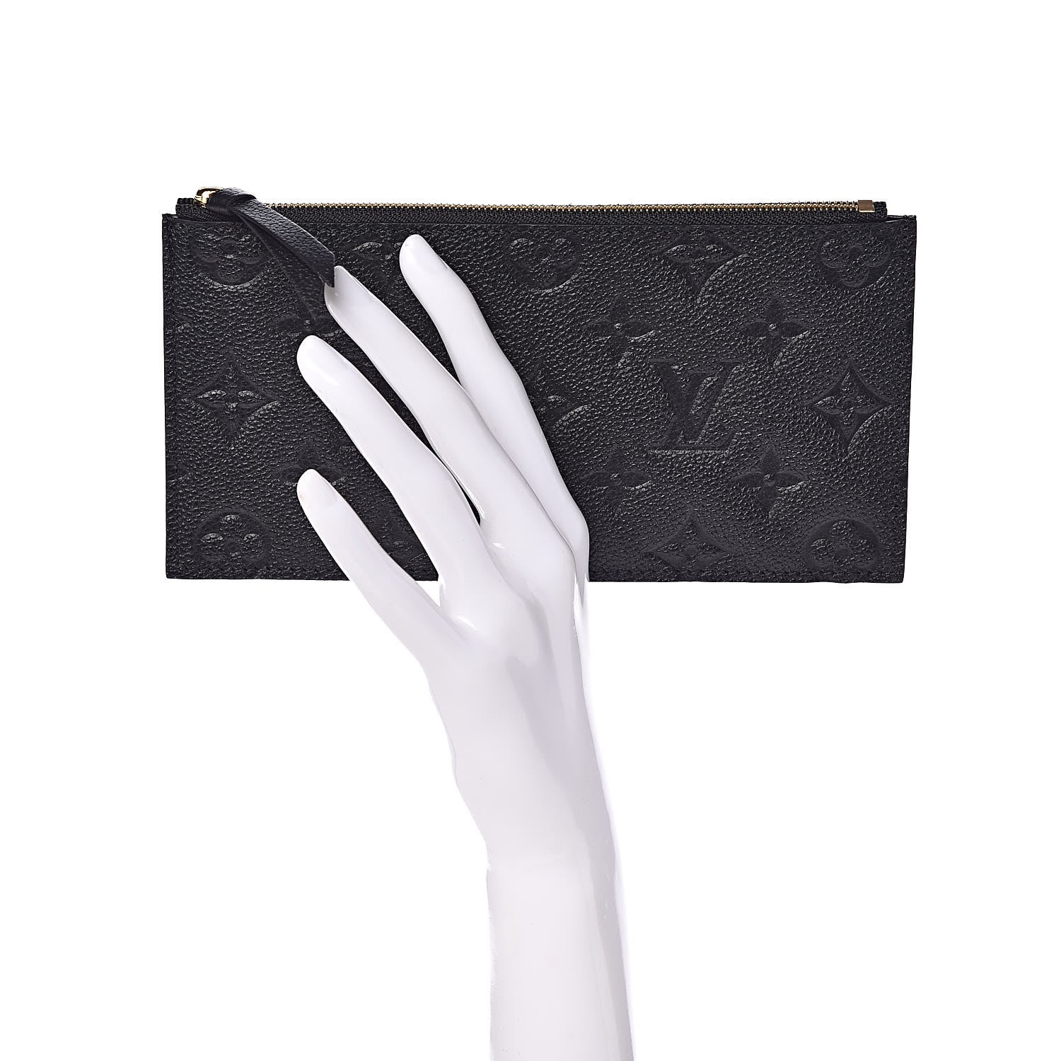 Louis Vuitton Empreinte Felicie Chain Wallet Zippered Insert Black 2 of 7