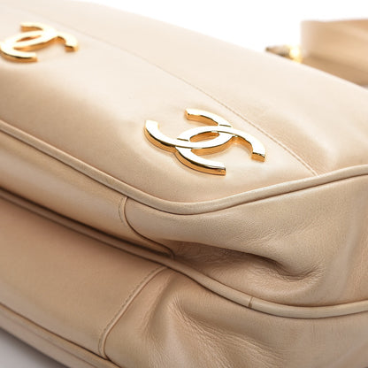 Chanel Lambskin CC Shoulder Bag Beige 17 of 19