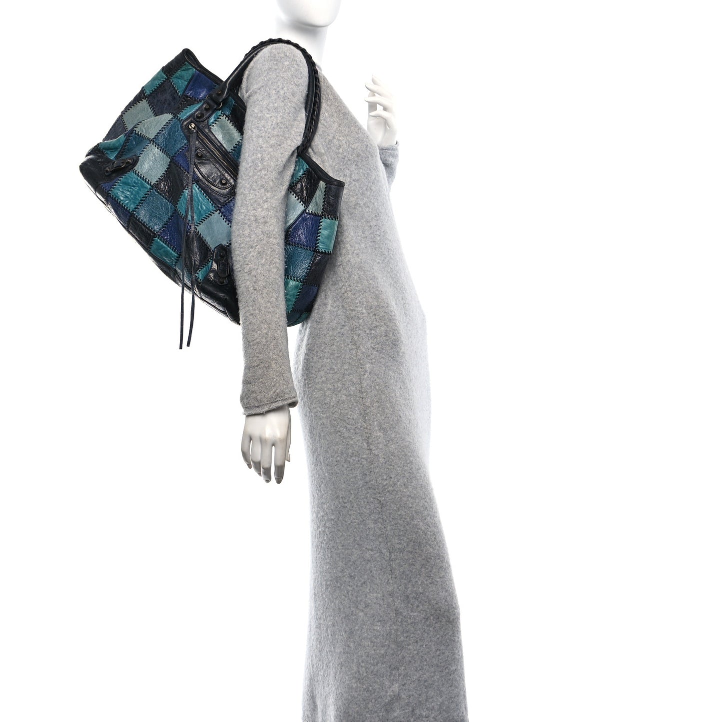 Patchwork Large Sunday Tote Bleu Multicolor