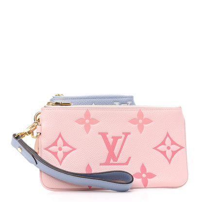 Louis Vuitton Empreinte Monogram Giant By The Pool Trio Pouch Rosebud Summer Blue Cream Saffron 3 of 10