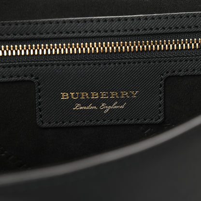 Burberry Trench Calfskin Medium DK88 Top Handle Bag Black 6 of 9