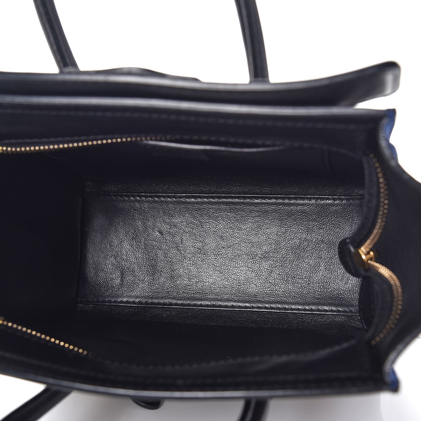 Elephant Calfskin Suede Tri-color Nano Luggage Sand