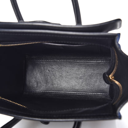 Celine Elephant Calfskin Suede Tri-color Nano Luggage Sand 6 of 14