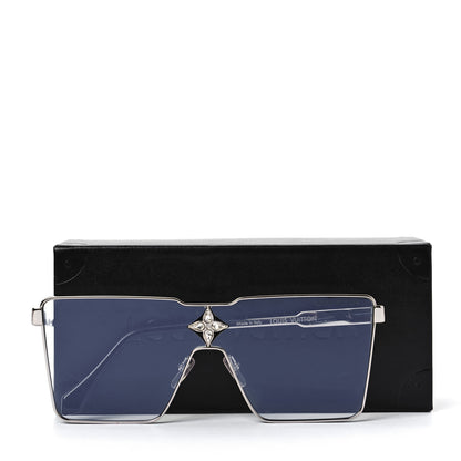 Louis Vuitton Metal Crystal Cyclone Sunglasses Z1701U Silver 7 of 8