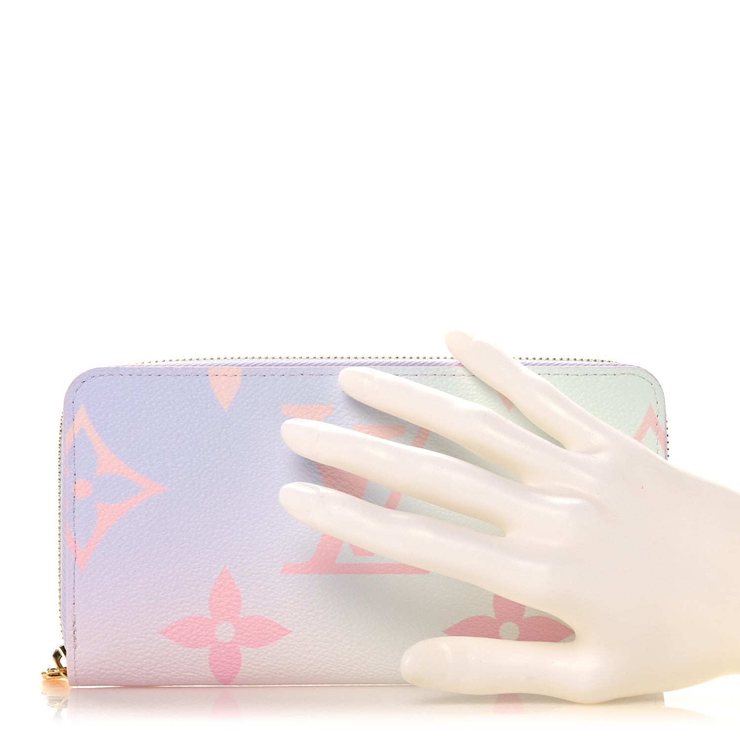 Louis Vuitton Monogram Giant Spring In The City Zippy Wallet Sunrise Pastel 2 of 9