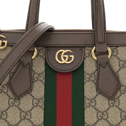 Gucci GG Supreme Monogram Small Ophidia Tote Bag Brown 8 of 13