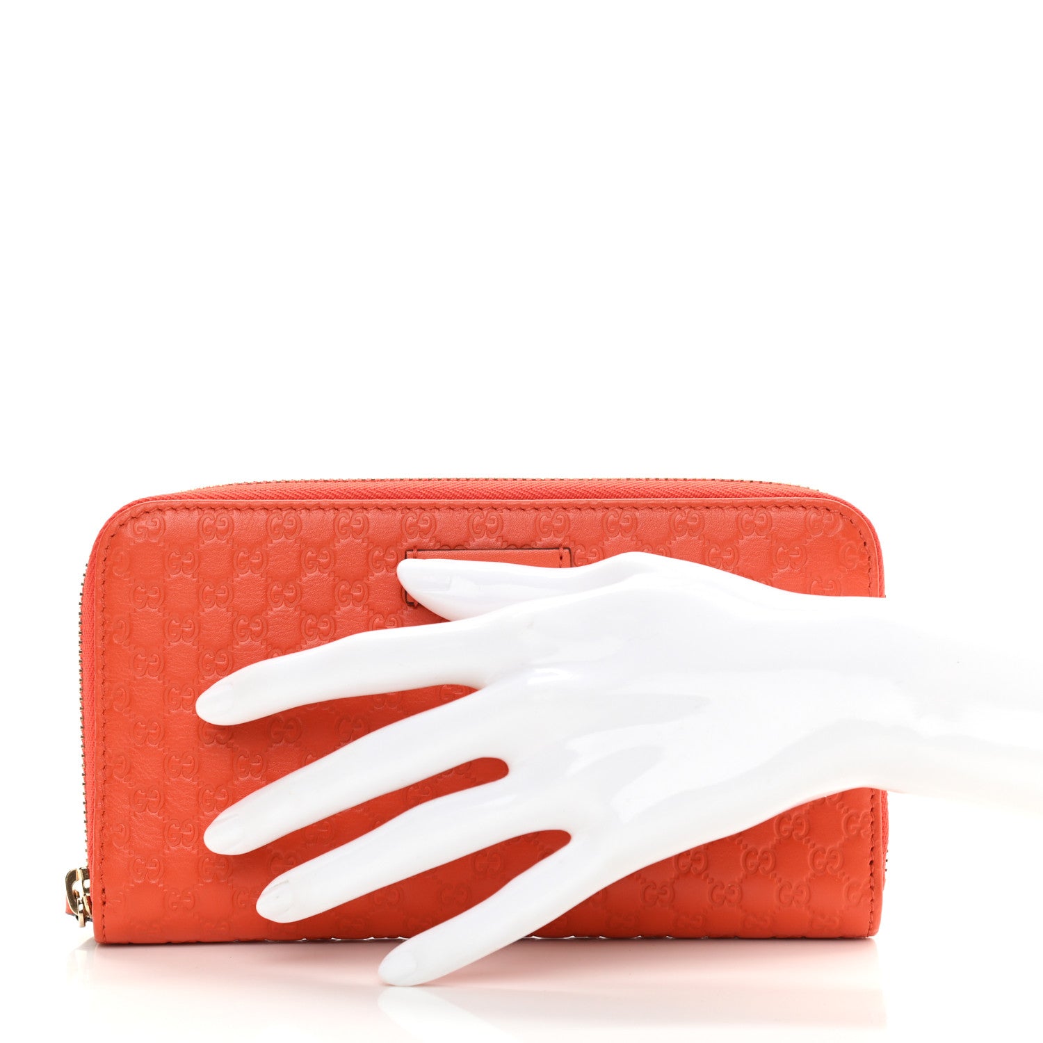 Gucci Microguccissima Zip Around Wallet Sun Orange 2 of 8