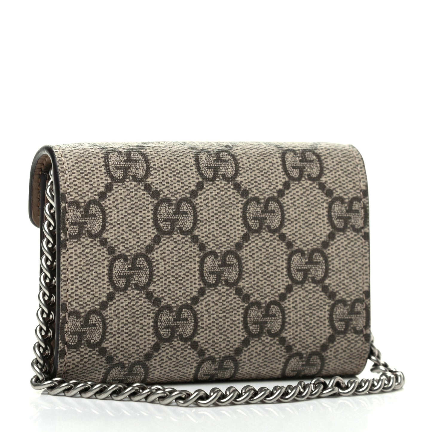 GG Supreme Monogram Dionysus Coin Purse Taupe