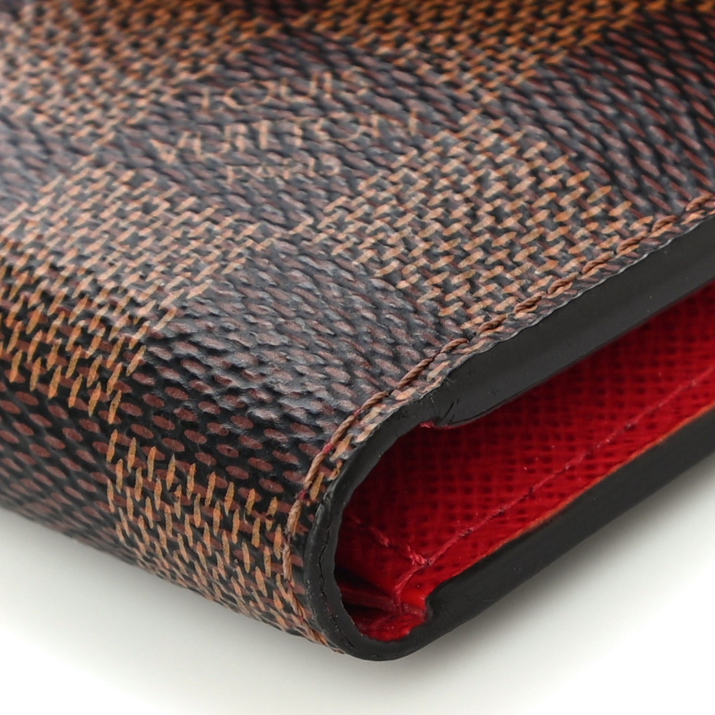 Damier Ebene Victorine Wallet Red
