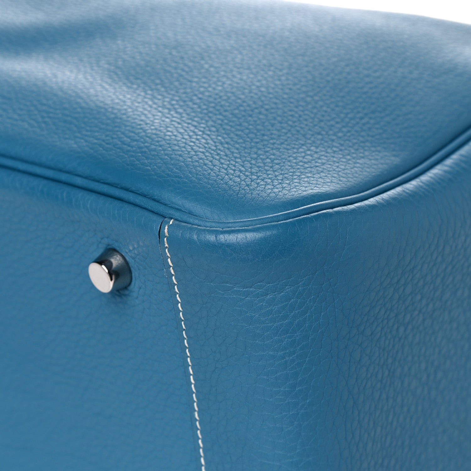Hermes Taurillon Clemence Lindy 34 Bleu Jean 9 of 11