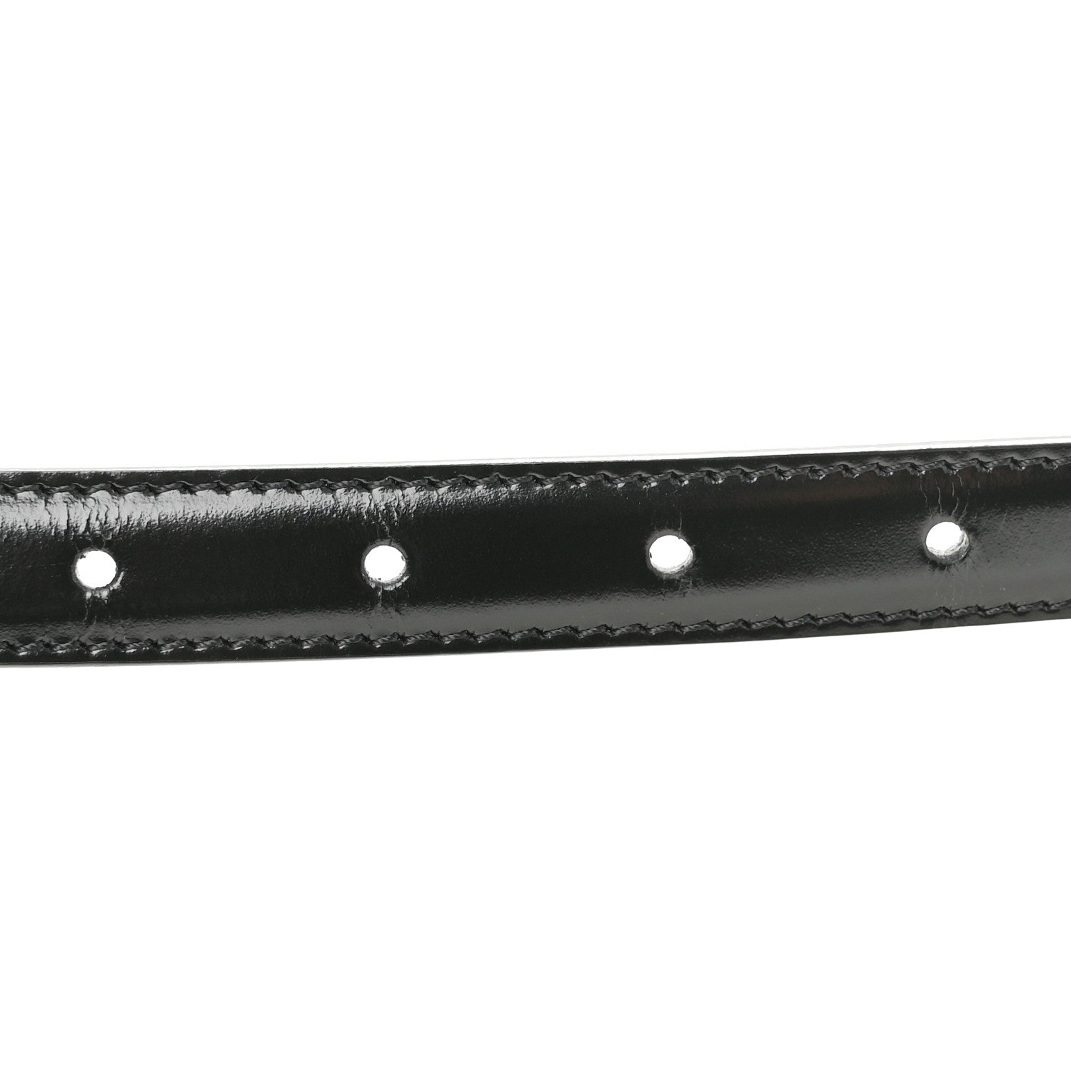 Celine Box Calfskin Medium 25mm Triomphe Belt 90 36 Black 3 of 6