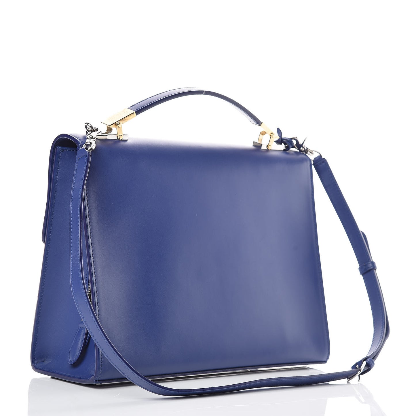 Veau Le Dix S New Cartable Briefcase Bleu Mineral
