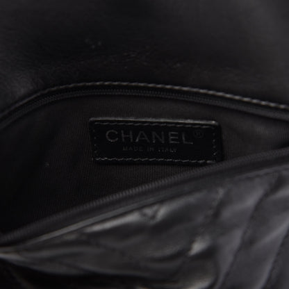 Chanel Calfskin Chevron Waist Belt Bag Black 8 of 14
