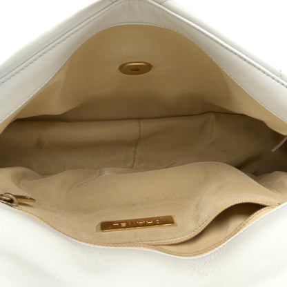 Chanel Lambskin Quilted Medium Chanel 19 Flap White 9 of 15